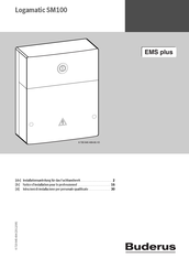 Buderus Logamatic SM100 Notice D'installation Pour Le Professionnel