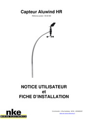 NKE Aluwind HR Notice Utilisateur & Fiche D'installation