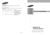 Samsung LN-T4042H Instructions Du Propriétaire