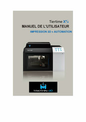 Machines-3D Tiertime X5 Manuel De L'utilisateur