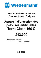 Wiedenmann 243.000 Traduction De La Notice D'instructions D'origine