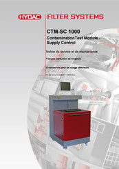 HYDAC FILTER SYSTEMS CTM-SC 1000 Notice De Service Et De Maintenance