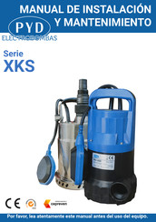 PYD Electrobombas XKS 551SW Instructions D'utilisation Et Maintenance