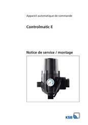 KSB Controlmatic E Notice De Service / Montage