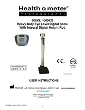 Health O Meter Professional 600KG Instructions De L'utilisateur