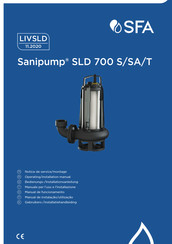 Sfa Sanipump SLD 700 S Notice De Service / Montage