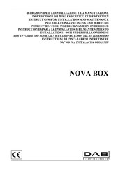 DAB NOVA BOX Instructions De Mise En Service Et D'entretien
