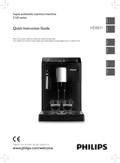 Philips HD8831/01 Guide D'instructions Rapide
