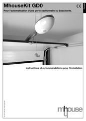 Mhouse MhouseKit GD0 Instructions Et Recommandations Pour L'installation