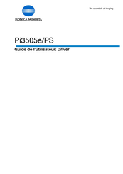 Konica Minolta Pi3505e/PS Guide De L'utilisateur