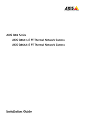 Axis Q8641-E PT Mode D'emploi