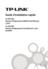 TP-Link TL-PS110P Guide D'installation Rapide