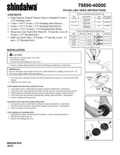 Shindaiwa 78890-40000 Instructions