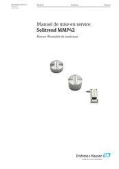 Endress+Hauser Solitrend MMP42 Manuel De Mise En Service