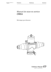 Endress+Hauser CYR52 Manuel De Mise En Service