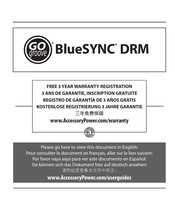 Go groove BlueSYNC DRM Mode D'emploi