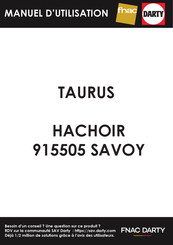 Taurus SAVOY Mode D'emploi