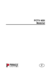 Pinnacle Systems PCTV 400i Mode D'emploi