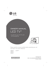 LG UC97 Série Manuel D'utilisation