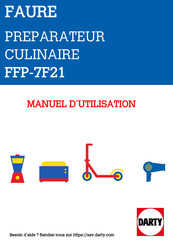 FAURE FFP-7F31 Manuel D'utilisation