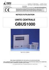 AEM securite GBUS1000 Notice D'utilisation