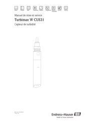 Endress+Hauser Turbimax W CUS31 Manuel De Mise En Service