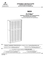 Safco E-Z Stor 9231 Instructions De Montage
