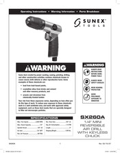 Sunex Tools SX260A Instructions D'utilisation