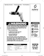 Sunex Tools SX221B Instructions D'utilisation