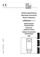 IFM Electronic efector 500 PB5 Notice Utilisateurs