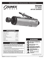 Sunex Tools SX230B Instructions De Fonctionnement