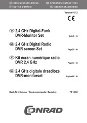 Conrad 75 18 00 Notice D'emploi