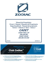 Zodiac CADET SOLID 340 Manuel Du Propriétaire