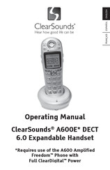 ClearSounds A600E Serie Manuel D'utilisation