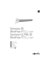 SOMFY Sonesse 28 WireFree RTS Li-ion Notice