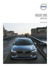 Volvo S90 GAMME 2018 Mode D'emploi