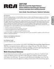 RCA ANT1750F Guide De L'utilisateur