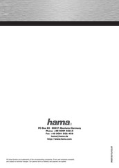 Hama 00055315 Mode D'emploi