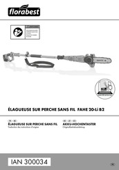 Florabest FAHE 20-Li B2 Traduction Des Instructions D'origine