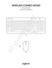 Logitech Wireless Combo MK360 Guide D'installation