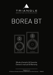 Triangle BOREA BT Mode D'emploi & Garantie