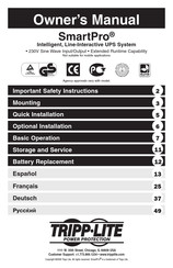 Tripp-Lite SmartPro Série Manuel Du Propriétaire