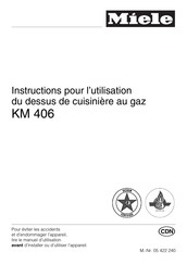 Miele KM 406 Instructions Pour L'utilisation