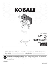 Kobalt 0905520 Mode D'emploi