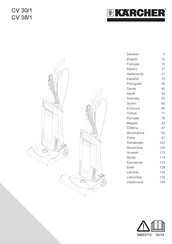 Kärcher CV 38/1 Manuel D'utilisation Original