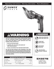 Sunex Tools SX227B Instructions D'utilisation