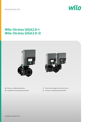 Wilo Stratos GIGA2.0-D Notice De Montage Et De Mise En Service