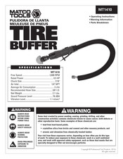 Matco Tools MT1410 Instructions De Fonctionnement