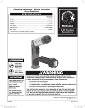 Matco Tools MCS48VA Instructions De Fonctionnement