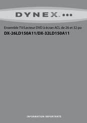 Dynex DX-32LD150A11 Mode D'emploi